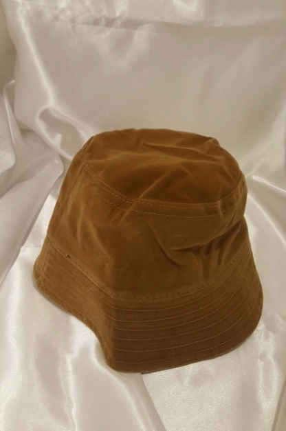 Picture of Şapka Bucket Şapka Balıkçı Kova Şapka Unisex Yuvarlak Şapka Kahve Kadife ÇoK Renkli Çok Renkli M